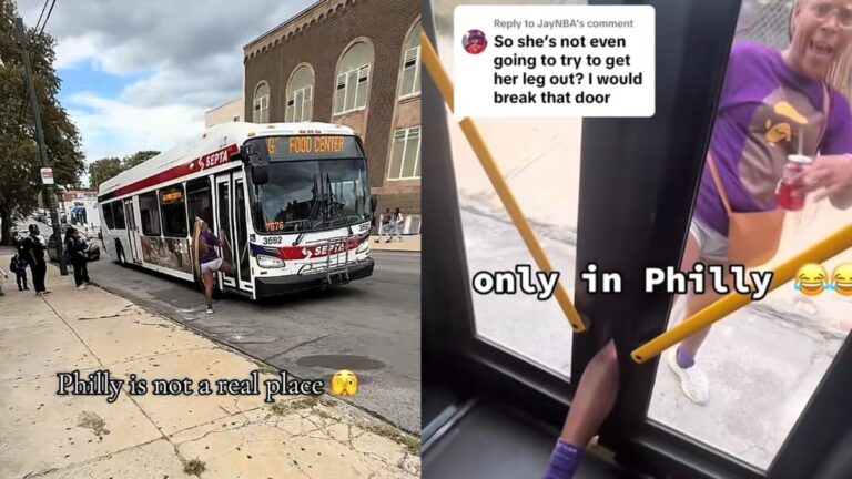 Crazy Philadelphia Bus Driver Keeps Door Shut on Woman’s Leg as She Refuses to Open It: ‘Super Lawsuit’ A picture of the Philadelphia woman.