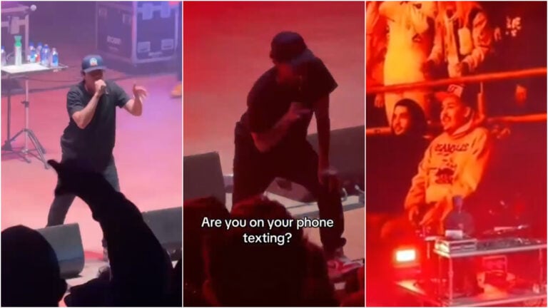 logic the rapper calls out fan for texting