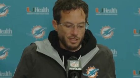 Dolphins Head Coach Mike McDaniel Mocked For Latest Press Conference: ‘The Michael Scott of Football’ Mike McDaniel during press conference