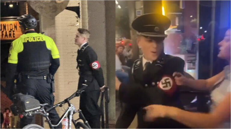 Georgia Man in Nazi ‘Costume’ Gets Kicked Out of Halloween Party & Arrested: ‘Not Cool to be a Nazi, Under Any President’ Nazi costume for Halloween
