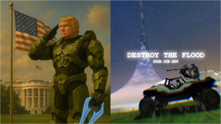 Gamers Roast Trump for Turning Halo & Console Wars Into ICE Ad With AI Fails: ‘You are the Covenant. Evil Theocratic Fascists’ Trump Halo ad for ICE