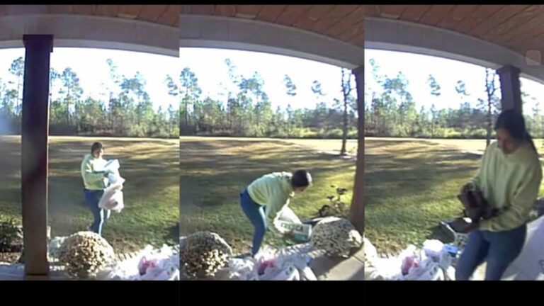 Alabama Mom Shares Footage of Walmart Delivery Driver Allegedly Stealing Her Toddler’s New Cowboy Boots from Her Front Porch: ‘This Is the Saddest Thing I’ve Watched’ Alabama Walmart Delivery Driver Steals Toddler Boots