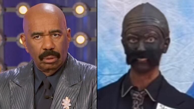 Arkansas Woman Blasted Over Racist Blackface Steve Harvey Costume: ‘Steve Not Even That Dark’ Arkansas Woman Racist Steve Harvey Costume