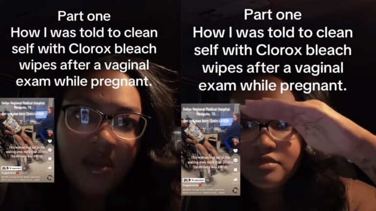Black Woman Mistreated Horribly by Texas Hospital During Labor, Gaslit on Birth Pains and Instructed to Use Bleach Wipes