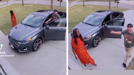 Deployed Husband Catches Wife in Florida with Another Man Outside Home on Camera: ‘Who Is That Out There Flirting’ Deployed Husband from Florida Gives Instacart Guy a Hard Time for Visiting His Wife at Home Alone