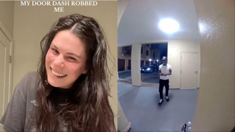 Arizona DoorDash Driver steals food