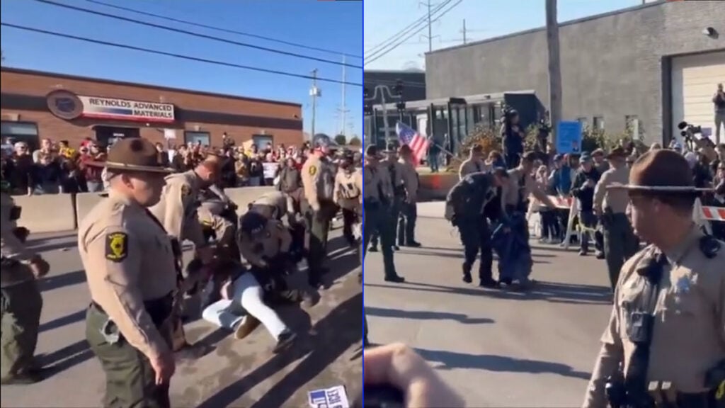 Illinois State PD Filmed Doing ICE’s Job Violently Arresting Peaceful Protesters at ICE Detention Center, ‘Just following orders is not a defense’ Illinois State PD Filmed Doing ICE's Job Violently Arresting Peaceful Protesters at ICE Detention Center