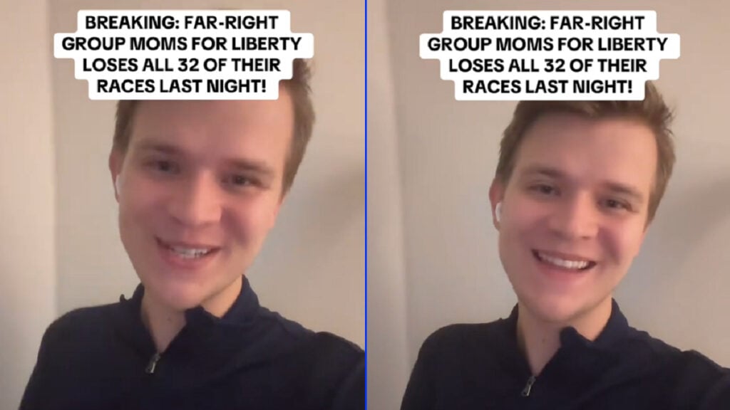 Indiana Man Ecstatic Over Far-Right, Anti-LGBTQ Hate Group Losing Their Election Races, ‘Whoever says voting doesn’t matter, never speak again’ Indiana Man Ecstatic Over Far-Right, Anti-LGBTQ Moms for Liberty Group Lost Their Election Races