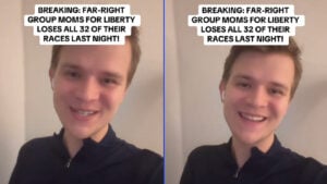 Indiana Man Ecstatic Over Far-Right, Anti-LGBTQ Moms for Liberty Group Lost Their Election Races