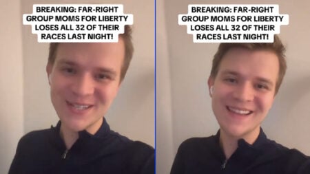 Indiana Man Ecstatic Over Far-Right, Anti-LGBTQ Hate Group Losing Their Election Races, ‘Whoever says voting doesn’t matter, never speak again’ Indiana Man Ecstatic Over Far-Right, Anti-LGBTQ Moms for Liberty Group Lost Their Election Races