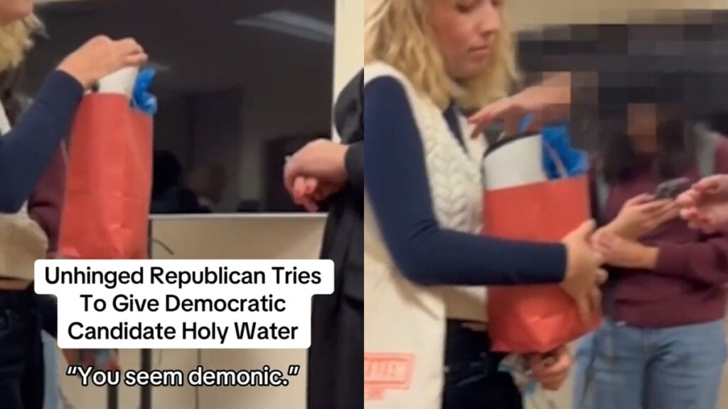 Illinois Campaign Chaos As Republican Gives Kat Abughazaleh a Prison Survival Kit and Holy Water: ‘You Are Possessed’