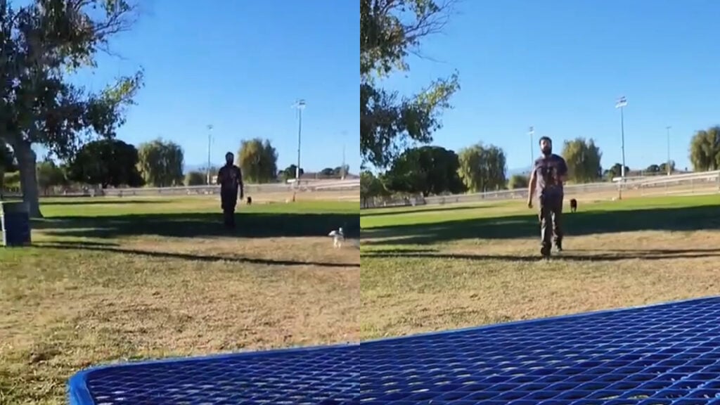 Las Vegas Dog Park Erupts After Man Makes Disturbing Threat Toward Pet: ‘Dudes a Psycho’ Las Vegas Dog Park Erupts After Man Makes Disturbing Threat Toward Pet: ‘Dudes a Psycho’