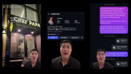 ‘It’s Always the Micro-Influencers’: NYC Restaurant Owner Exposes Beauty Blogger Who Allegedly Took $200 Comped Meal and Never Posted Review NYC Restaurant Owner Exposes Beauty Blogger