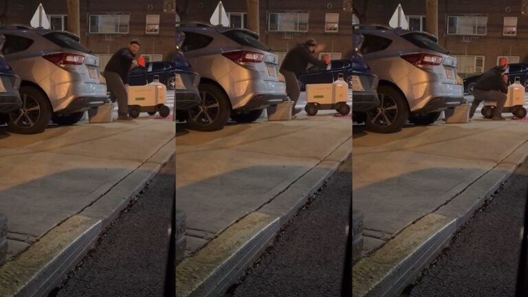 Bizarre Drunk Guy Gets into Fiery Exchange With Delivery Robot In New Jersey Because He Pays His Property Taxes: ‘I Don’t Care If You Take my Job’