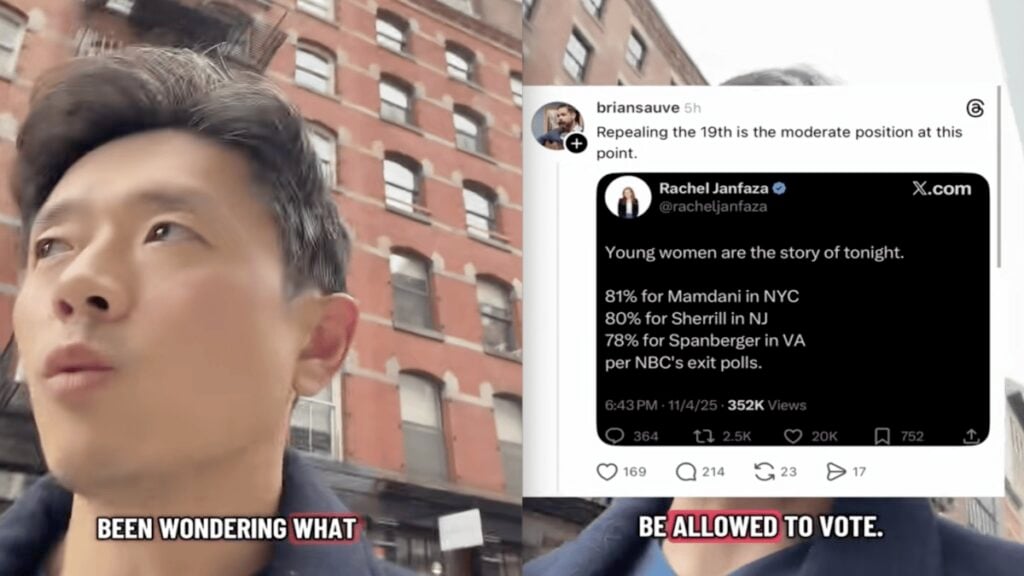 ‘This is Absolute Insanity!’ New York Man Blasts MAGA Supporter’s Shocking Views on Women’s Right to Vote 'This is Absolute Insanity!' New York Man Blasts MAGA Supporter's Shocking Views on Women's Right to Vote