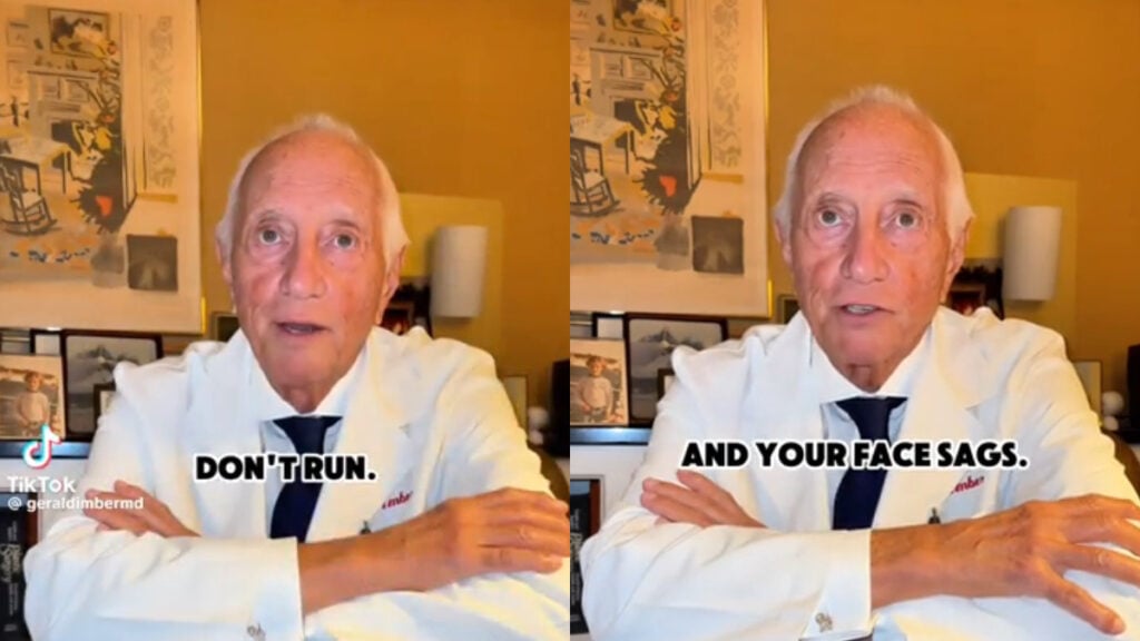 New York Plastic Surgeon Claims Running Is Bad for Your Skin and Everyone Is Rolling Their Eyes: ‘I’d Like to See the Studies on This’ New York Plastic Surgeon Claims Running Is Bad for Your Skin and Everyone Is Rolling Their Eyes: ‘I’d Like to See the Studies on This’