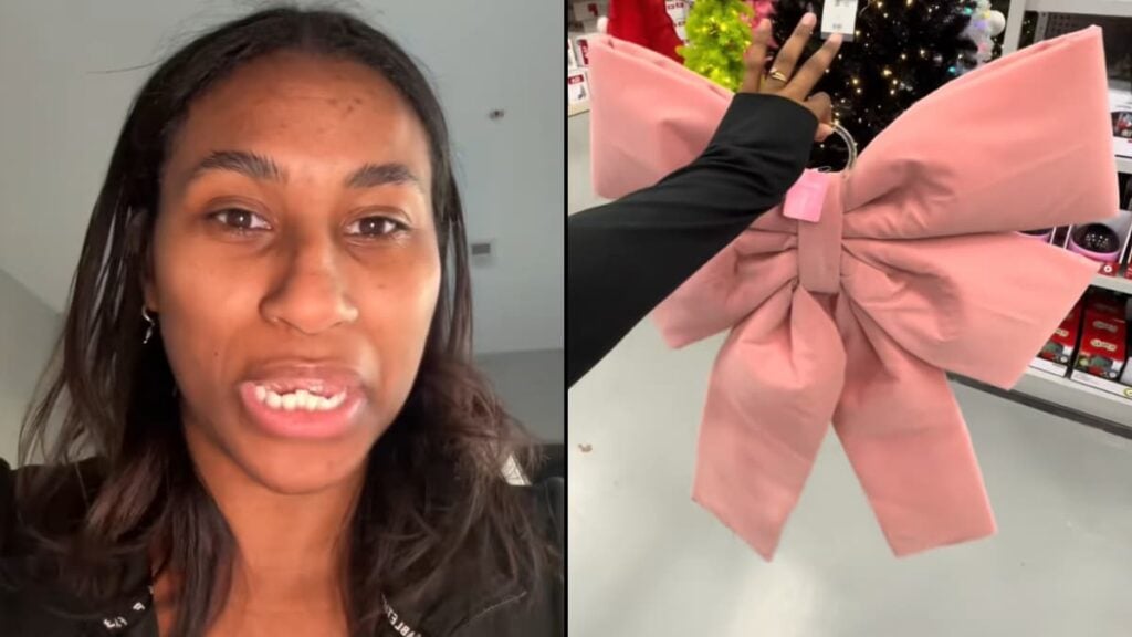 Ohio Woman Suspects ‘Unhinged’ Neighbor Stole Her Giant Pink Door Bow, Sparks Viral Investigation: ‘Police Report. Now.’ Ohio Woman Suspects Neighbor Stole Her Pink Bow