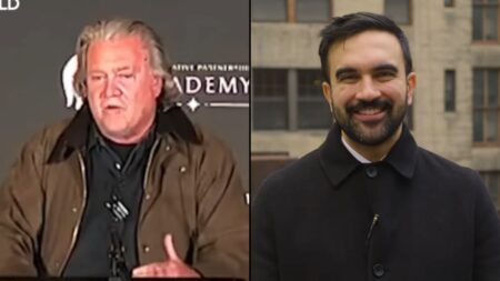 MAGA Strategist Steve Bannon Melts Down in D.C. Following Mamdani Win, Warns He and Others Will Be Jailed: ‘Don’t Threaten Me With a Good Time’ Steve Bannon yxAnd Zohran Mamdani