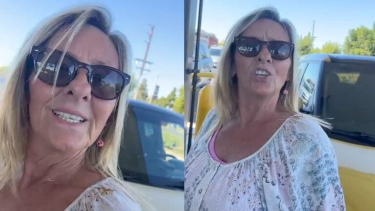 Unhinged California White Karen Goes on Racist Rant Telling Woman to Go Back to Mexico: ‘Old Shriveled Up Raisin’ A picture of the California Karen.