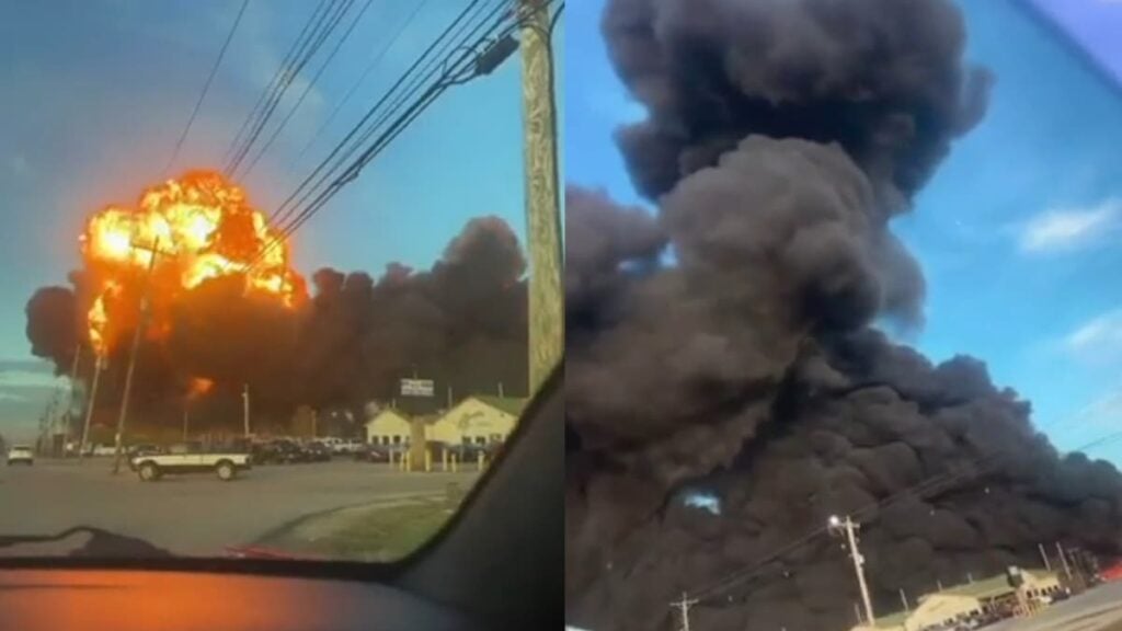 Horrifying Scene in Louisville as UPS Plane Crash After Take-Off: ‘Oh My God’ A picture of the Louisville crash.