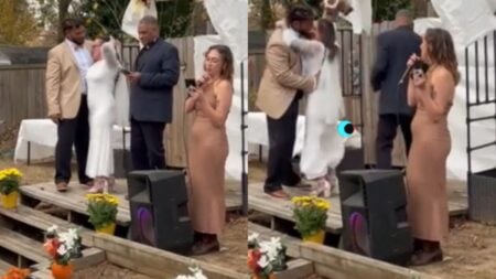 Maryland Bride dances to Wrecking Ball at the altar